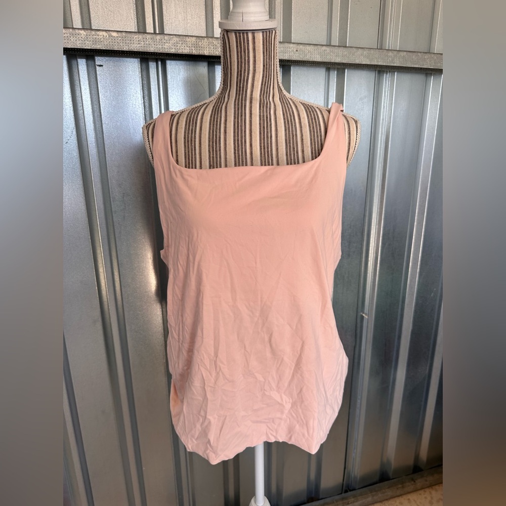 Nike Yoga Dri Fit Pink Tank Top Size 1X plus size pink casual athletic